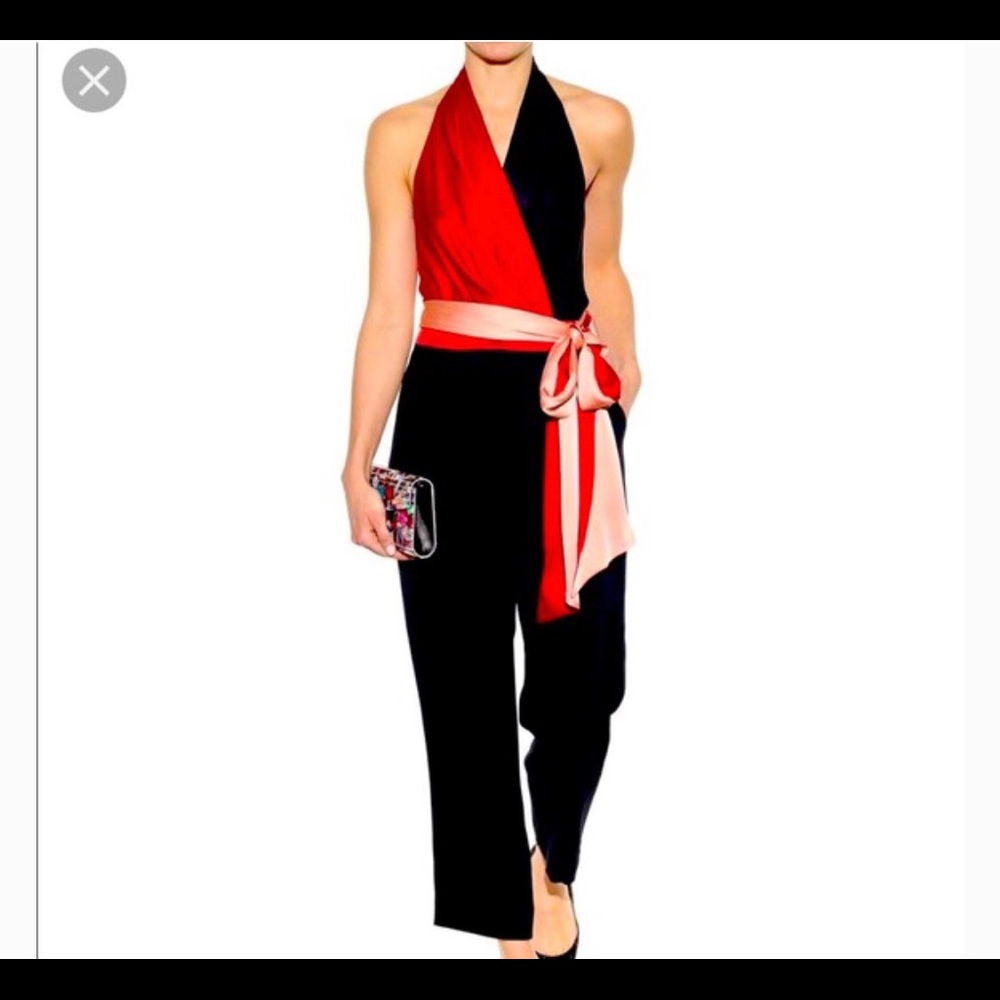 DVF Halter Jumpsuit NWT size 4
